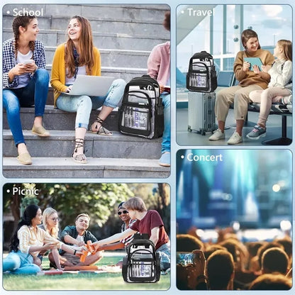 Multi-pockets See Through Backpack
