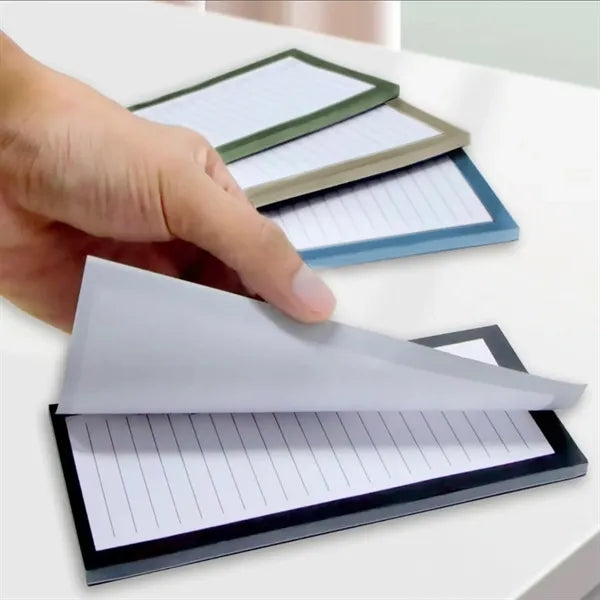 4 Pack Magnetic Note Pad for Fridge with Pen Holder