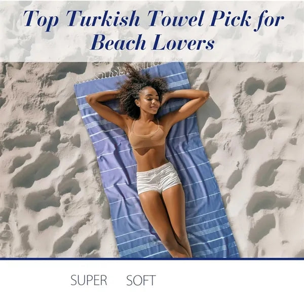 71"x39" Oversized Turkish Beach Towel