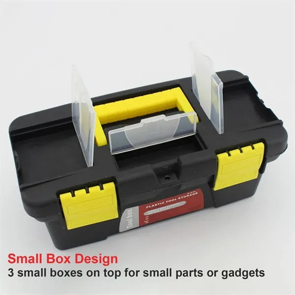 Double-Layer Tool Storage Box Organizer with Handle