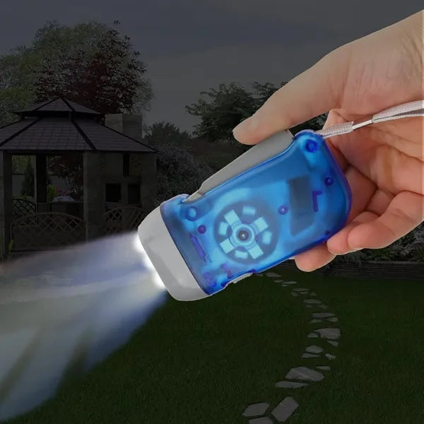 3 LED Hand Crank Flashlight