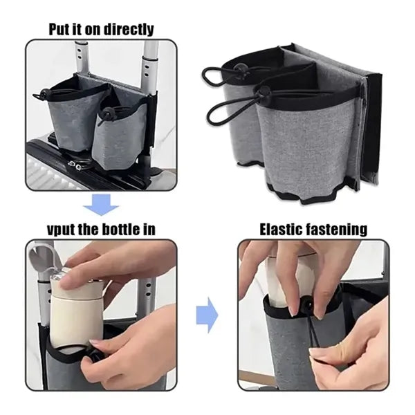 Luggage Cup Holder With Zipper Bag