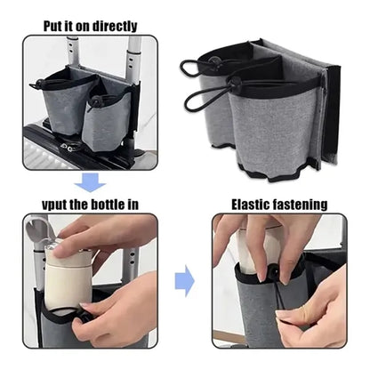 Luggage Cup Holder With Zipper Bag