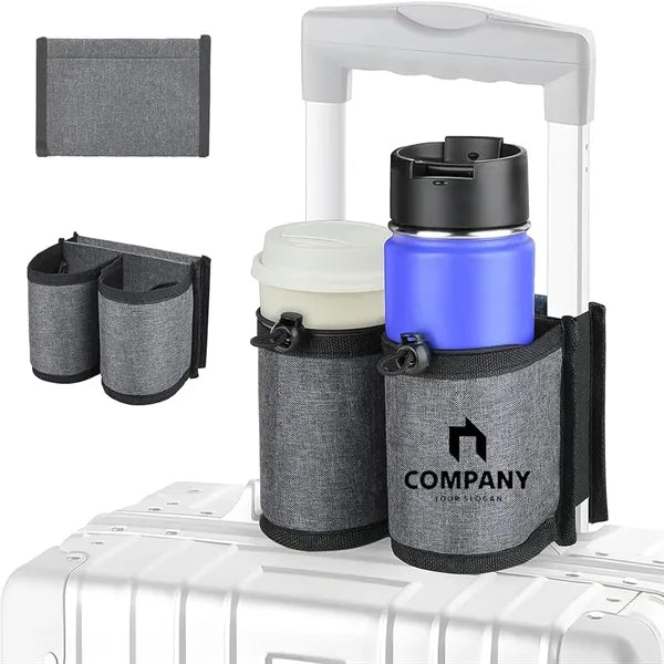Luggage Cup Holder With Zipper Bag