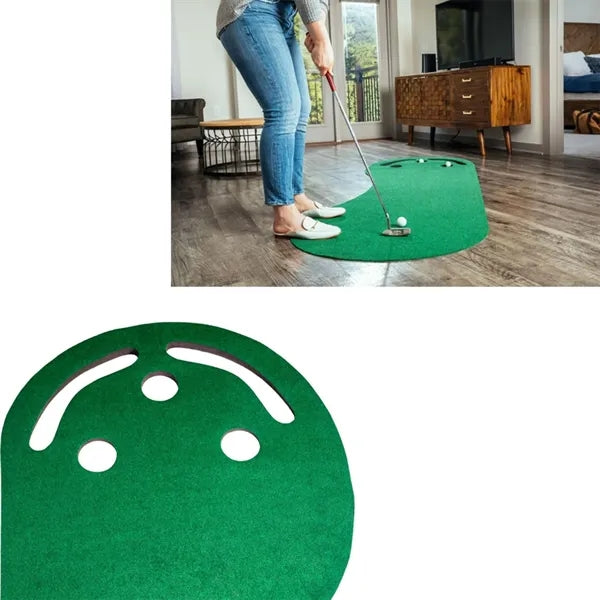 108"x35" Golf Three-Hole Putting Mat