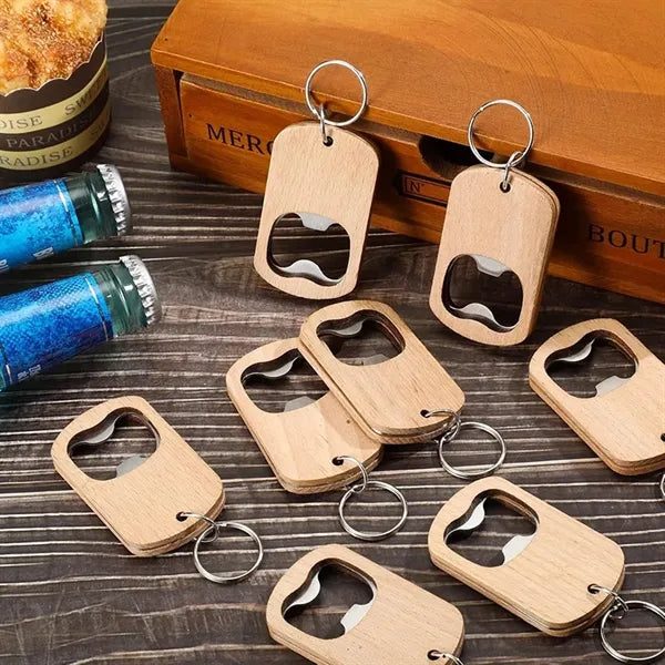 Wooden Keychain Bottle Opener