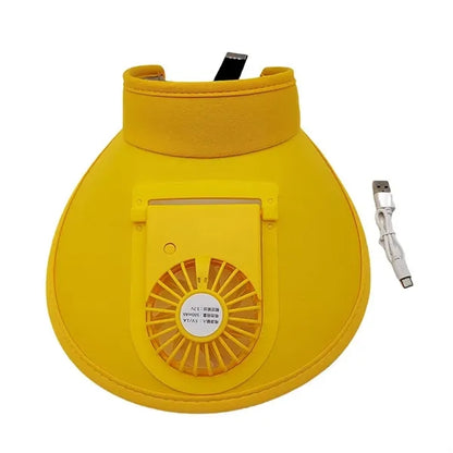 Sun Visors Hat with Fan