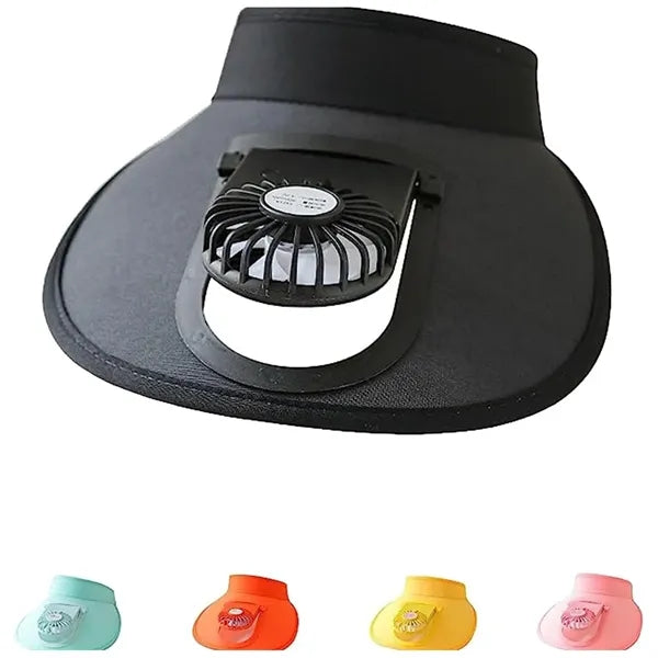 Sun Visors Hat with Fan