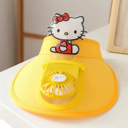 Sun Visors Hat with Fan