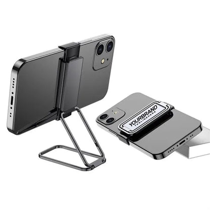 Rotating Metal Phone Stand with Clip Holder