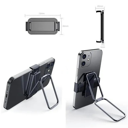 Rotating Metal Phone Stand with Clip Holder