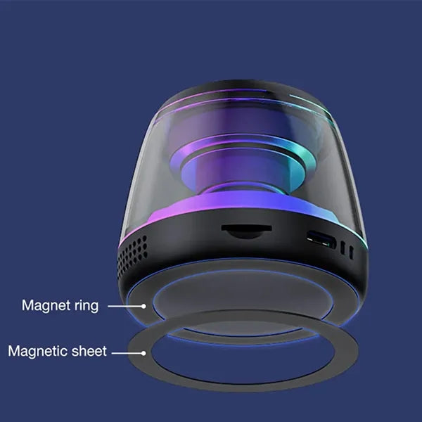 Magnetic Bluetooth Speaker with RGB Lights