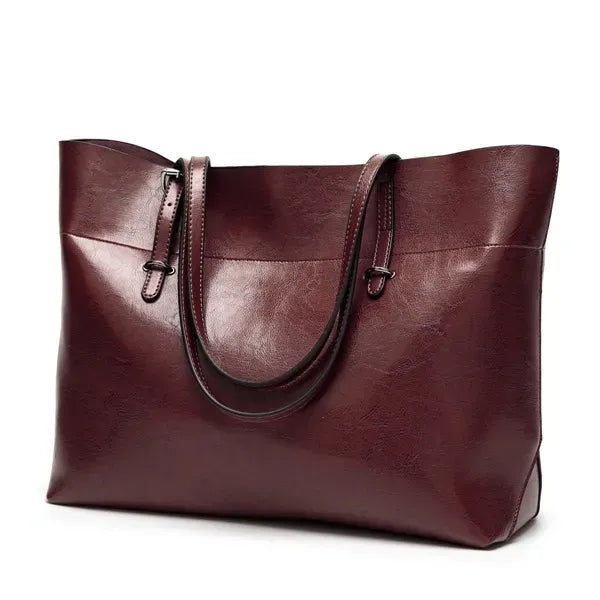 Leather Tote Shoulder Bag Handbag