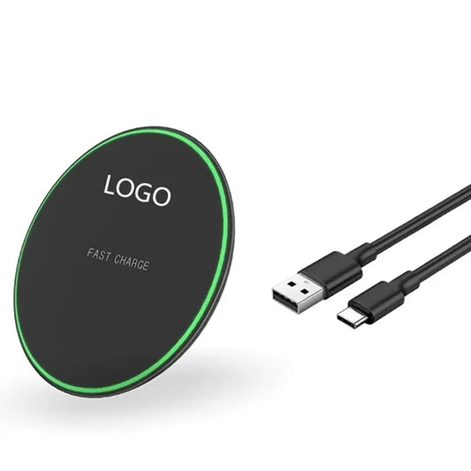 15W Eco Friendly Round Desk Wireless Charger Pad