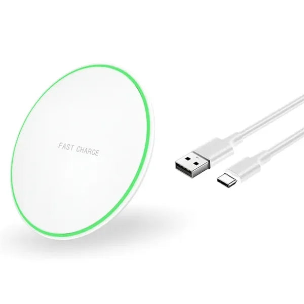 15W Eco Friendly Round Desk Wireless Charger Pad