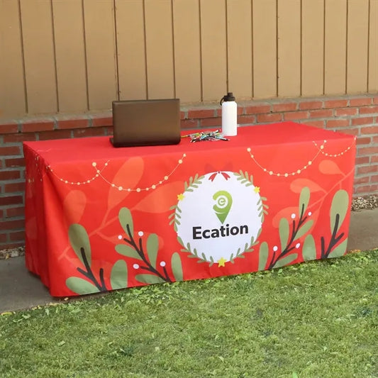 All Over Full Color Table Cover fitted 4-sided, 6'
