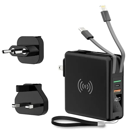10000mAh 2 in1 Power Bank Wall Charger