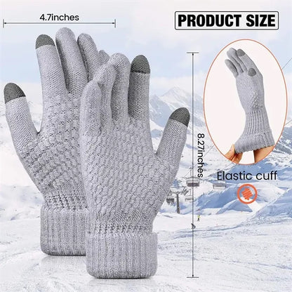 Unisex Knit Gloves Full Fingers