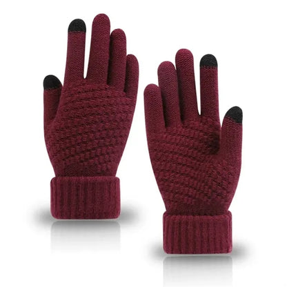 Unisex Knit Gloves Full Fingers