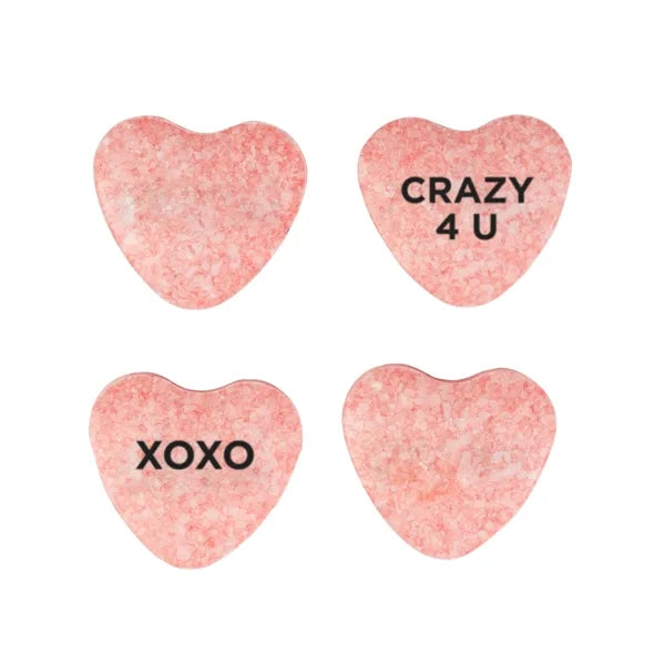 Large Tin with Window Lid and Conversation Hearts