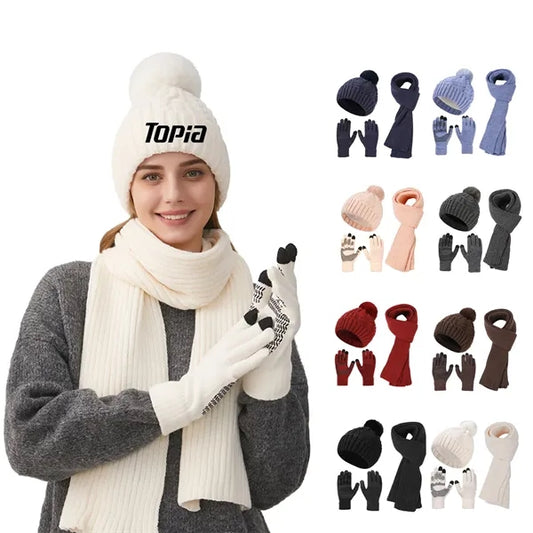 Women's Winter Knit 3-Piece Set