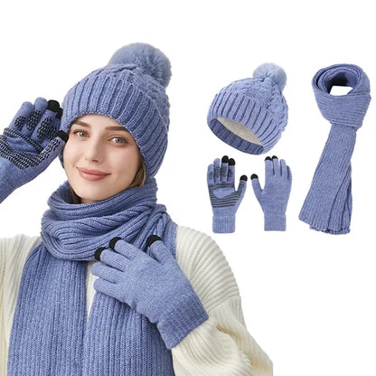 Women's Winter Knit 3-Piece Set
