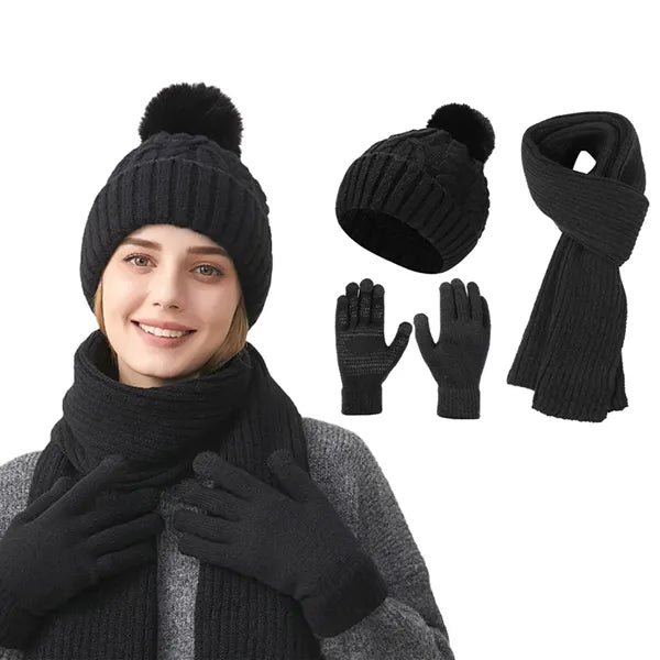 Women's Winter Knit 3-Piece Set