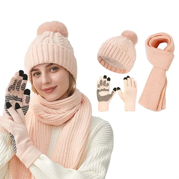 Women's Winter Knit 3-Piece Set