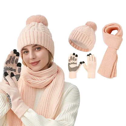 Women's Winter Knit 3-Piece Set
