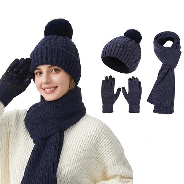 Women's Winter Knit 3-Piece Set
