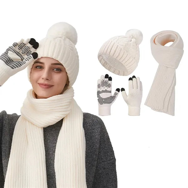 Women's Winter Knit 3-Piece Set