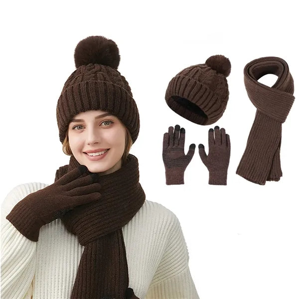 Women's Winter Knit 3-Piece Set