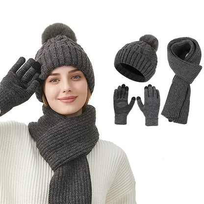 Women's Winter Knit 3-Piece Set