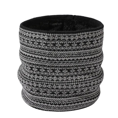Winter Knit Fleece-Lined Neck Warmer