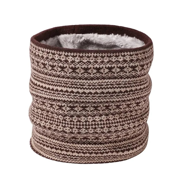 Winter Knit Fleece-Lined Neck Warmer