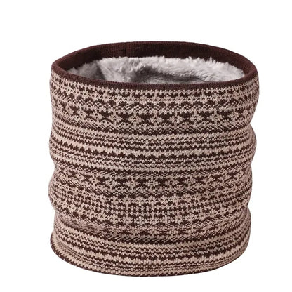 Winter Knit Fleece-Lined Neck Warmer