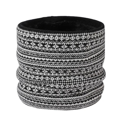 Winter Knit Fleece-Lined Neck Warmer