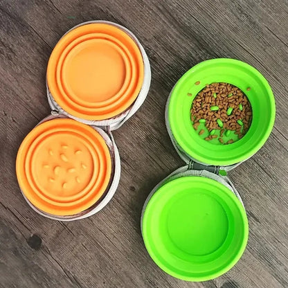 Portable Silicone Pet Feeder Bowl
