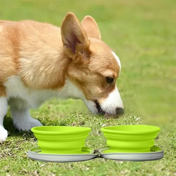 Portable Silicone Pet Feeder Bowl