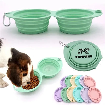 Portable Travel Pet Feeder Bowl