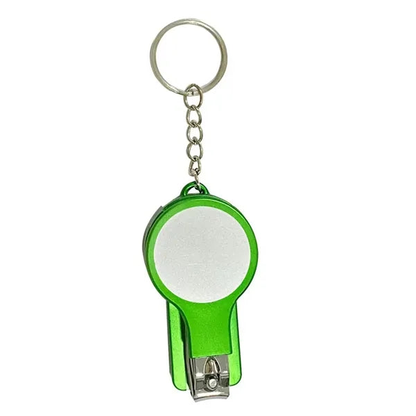 6 In 1 Multifunction Keychain With Nail Clipper Mirror Pen