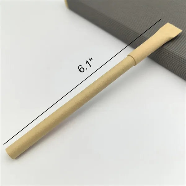 Eco Friendly Paper Tube Promotional Pens Custom Logo