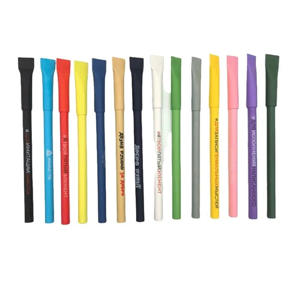 Eco Friendly Paper Tube Promotional Pens Custom Logo
