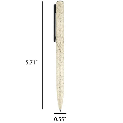 Eco Friendly Wheat Straw Ballpoint Pen With Clip