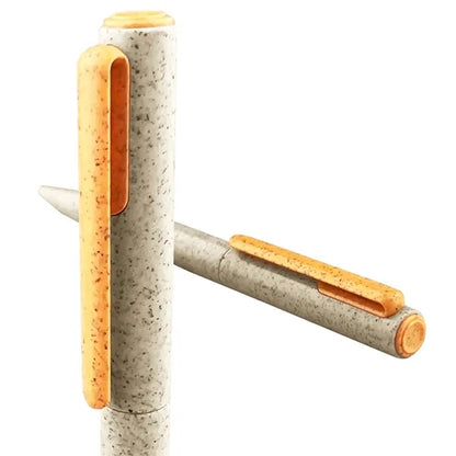 Eco Friendly Wheat Straw Ballpoint Pen With Clip