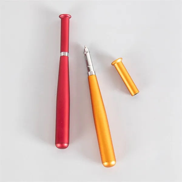 Baseball Bat Shaped Metal Ballpoint Pen For Promotions