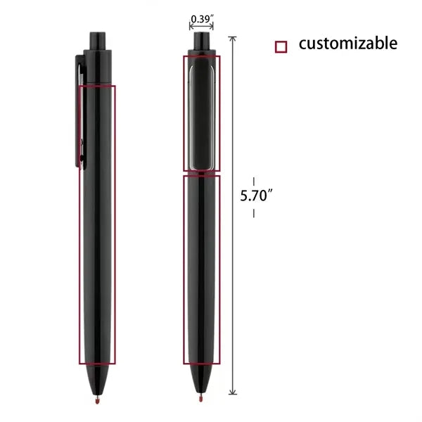 Custom Retractable Ballpoint Pen With Logo Printing