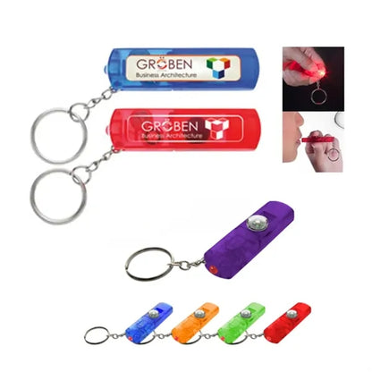 Keychain Light Safety Whistle With Compass