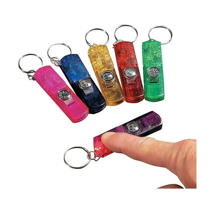 Keychain Light Safety Whistle With Compass