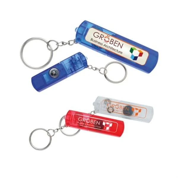 Keychain Light Safety Whistle With Compass